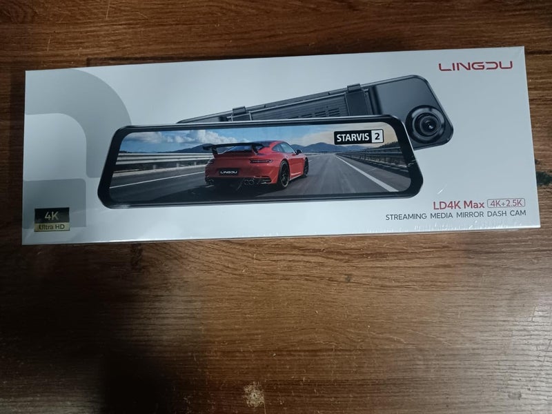 LINGDU LD4K Max Mirror Dash Cam with 4K Front and 1080P Rear Camera, STARVIS 2 Sensor, 5.8GHz WiFi, ADAS, Voice Control, Night Vision, 128GB Card - Image 2